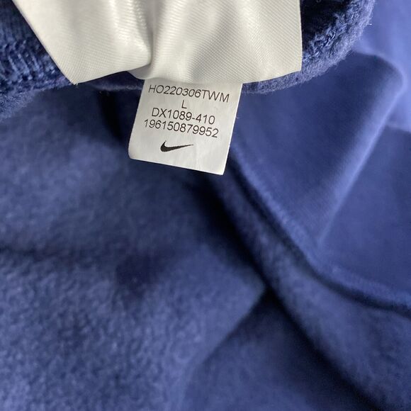 Nike NSW Sportswear Swoosh Pullover Hoodie Size Large - Blue DX1089 - Picture 11 of 11